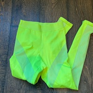 Bright yellow leggings